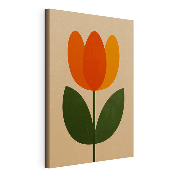 Tableaux Fleur aux feuilles orange et vertes (UGS : s49300) Tableaux Tableaux Fleur aux feuilles orange et vertes (UGS : s49300)