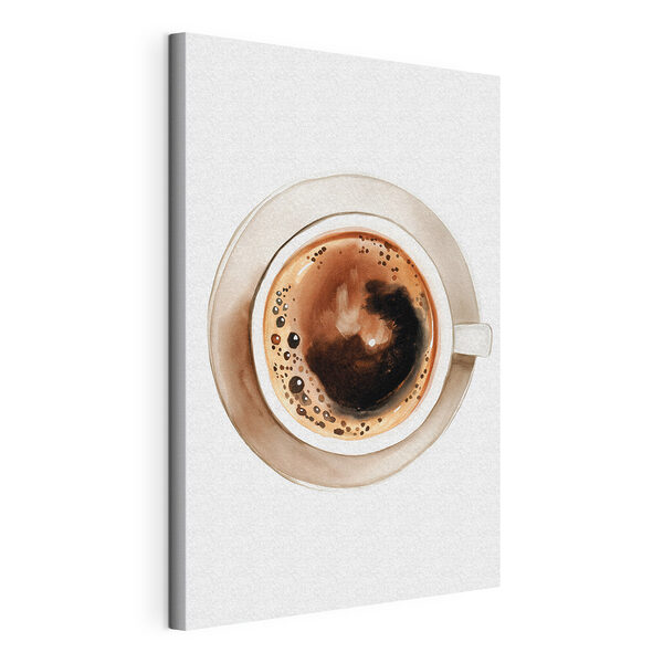 Tableaux Une tasse de café sur une soucoupe (UGS : s49339) Tableaux Tableaux Une tasse de café sur une soucoupe (UGS : s49339)