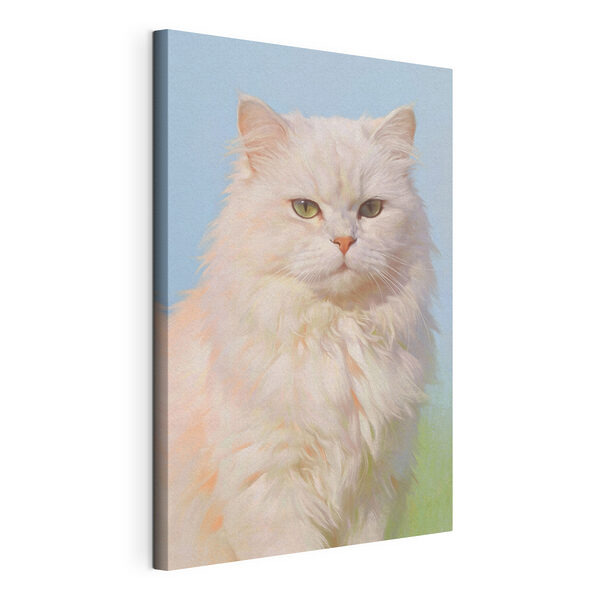 Tableaux Chat blanc aux yeux verts (UGS : s49351) Tableaux Tableaux Chat blanc aux yeux verts (UGS : s49351)