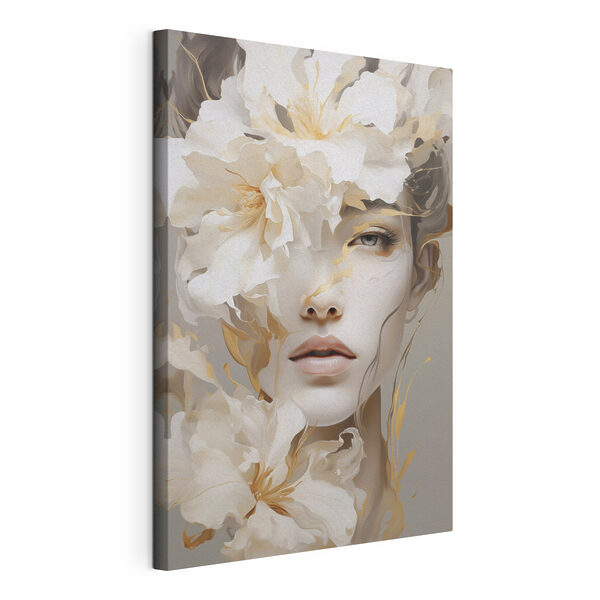 Tableaux Femme avec des fleurs sur le visage (UGS : s49392) Tableaux Tableaux Femme avec des fleurs sur le visage (UGS : s49392)