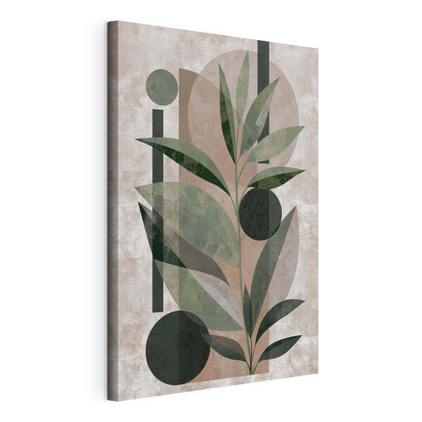 Tableaux Peinture représentant une plante avec des feuilles et des formes géométriques (UGS : s49414) Tableaux Tableaux Peinture représentant une plante avec des feuilles et des formes géométriques (UGS : s49414)