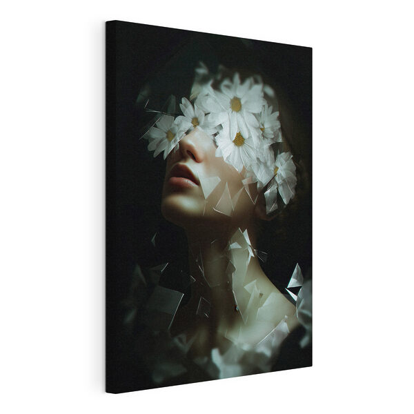 Tableaux Femme avec des fleurs sur le visage (UGS : s49454) Tableaux Tableaux Femme avec des fleurs sur le visage (UGS : s49454)