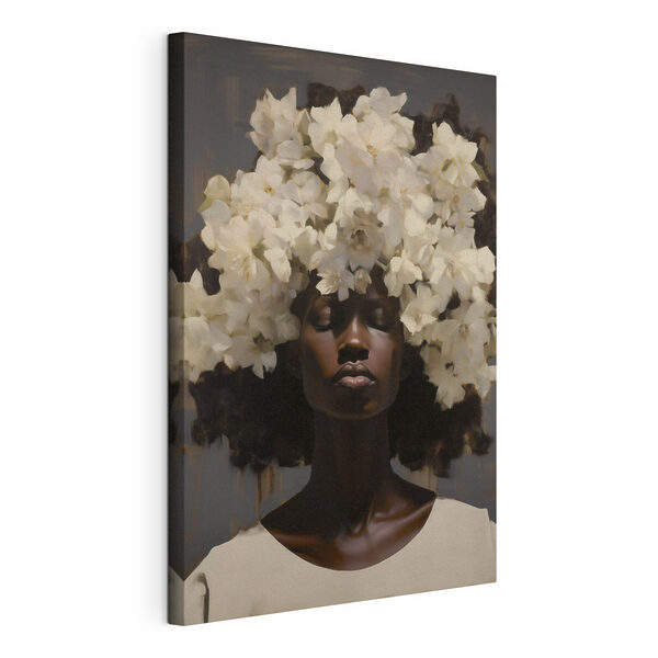Tableaux Femme avec des fleurs sur la tête (UGS : s49455) Tableaux Tableaux Femme avec des fleurs sur la tête (UGS : s49455)