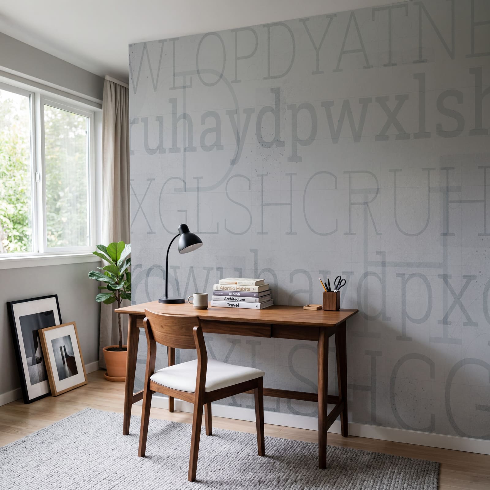 Fond gris avec des lettres Fond gris avec des lettres