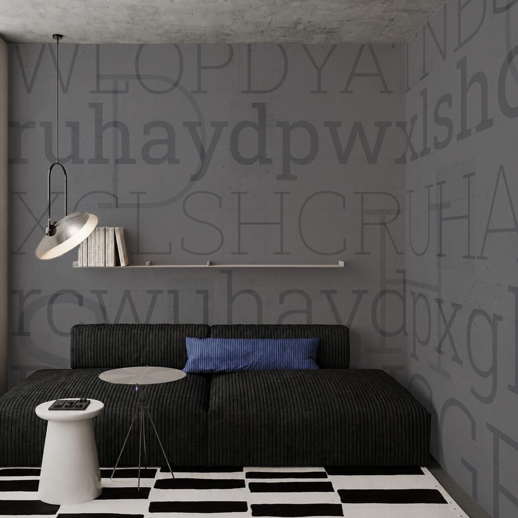 Fond gris avec des lettres Fond gris avec des lettres
