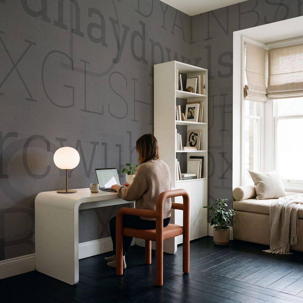 Fond gris avec des lettres Fond gris avec des lettres