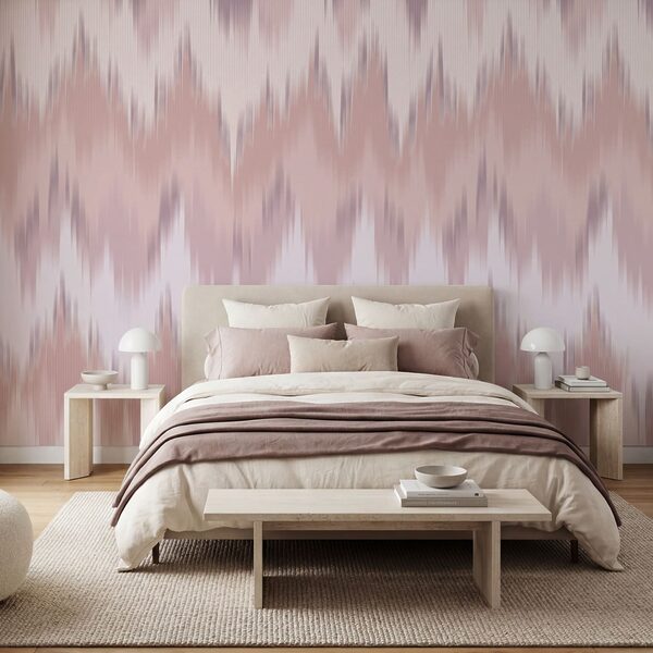 Motif en zigzag rose et blanc Motif en zigzag rose et blanc