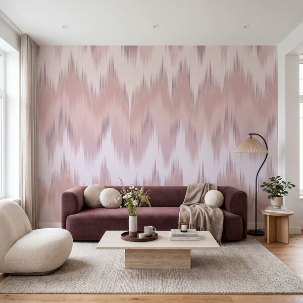 Motif en zigzag rose et blanc Motif en zigzag rose et blanc