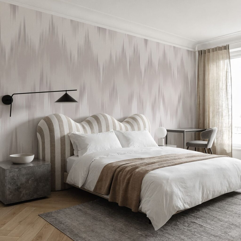 Motif en zigzag blanc et gris Motif en zigzag blanc et gris