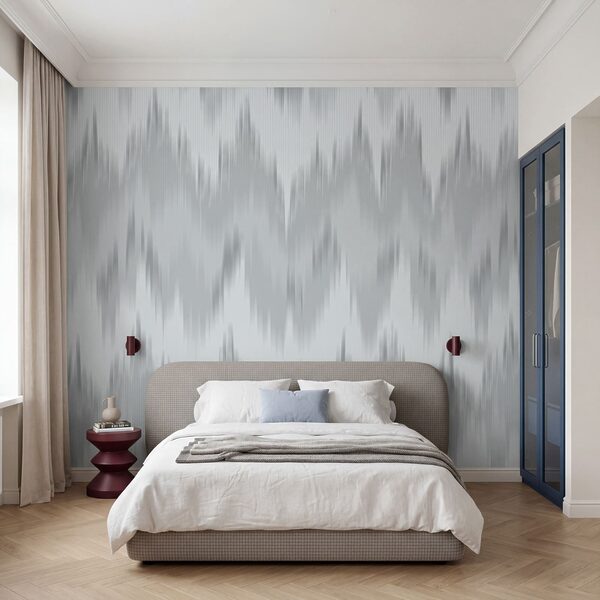 Motif en zigzag blanc et gris Motif en zigzag blanc et gris