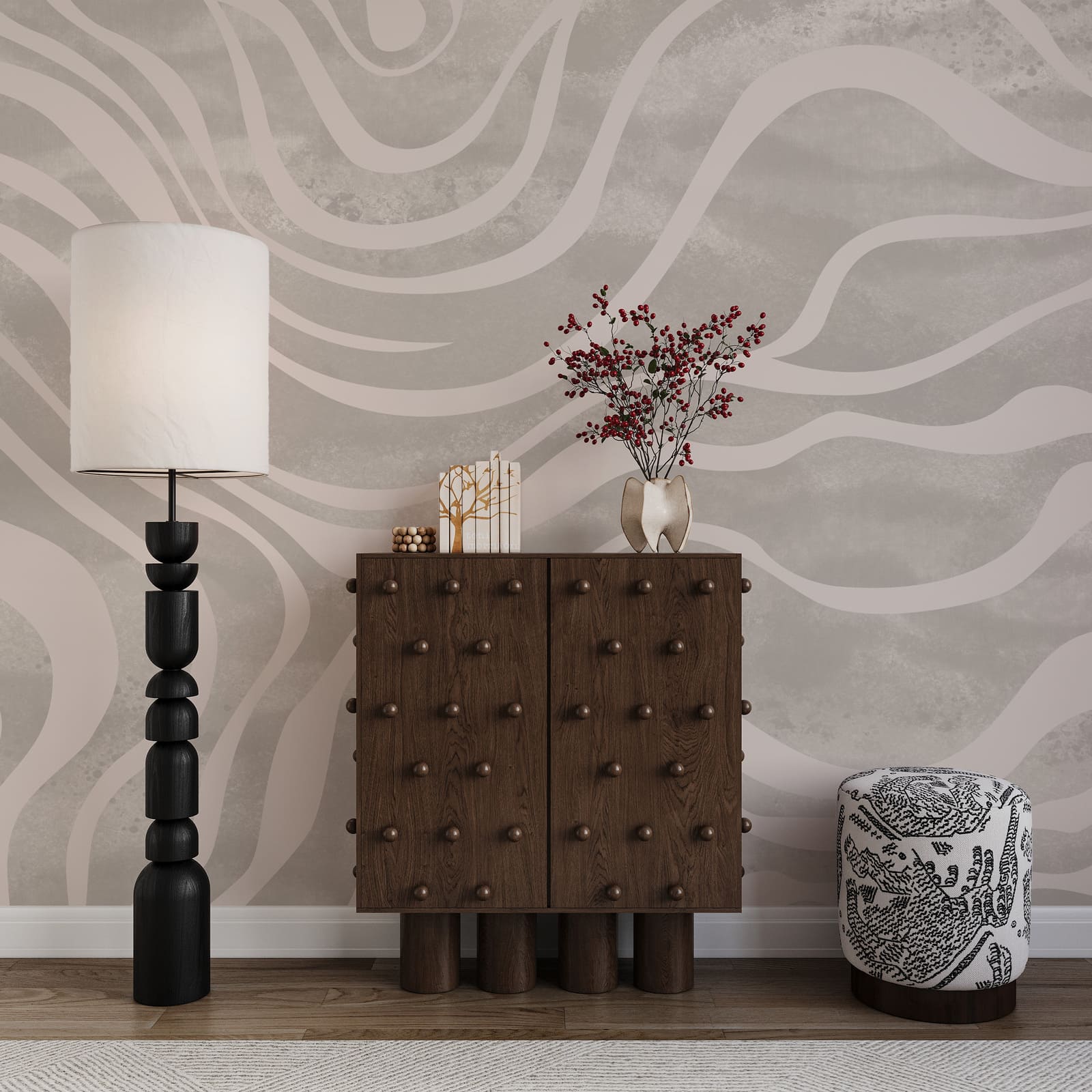 Motifs fluides aux tons doux Motifs fluides aux tons doux