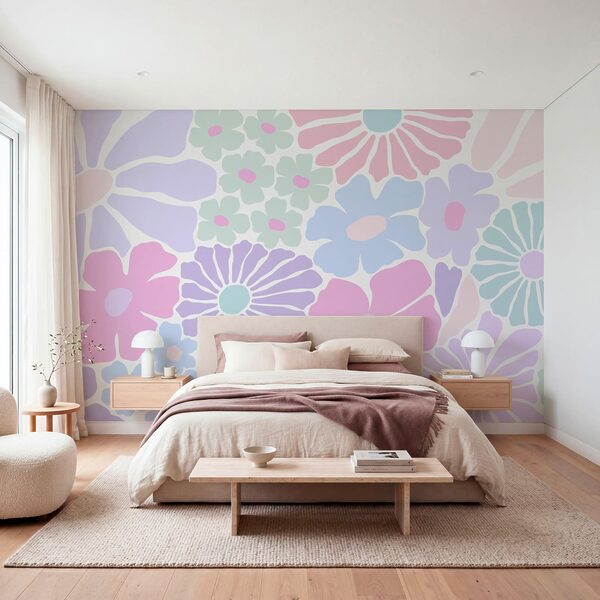 Motif floral sur fond blanc Motif floral sur fond blanc