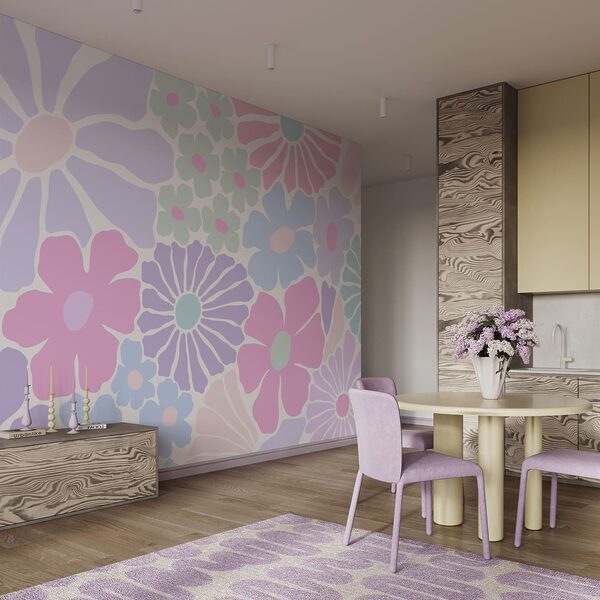 Motif floral sur fond blanc Motif floral sur fond blanc