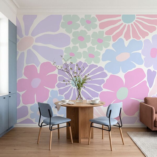 Motif floral sur fond blanc Motif floral sur fond blanc