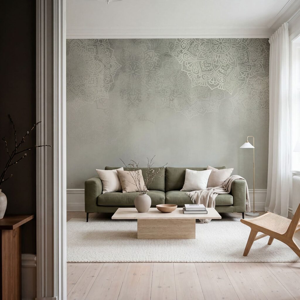 Fond blanc et gris avec des mandalas blancs Fond blanc et gris avec des mandalas blancs