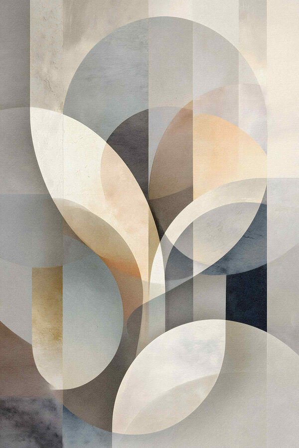 Soft shapes in calming hues Soft shapes in calming hues