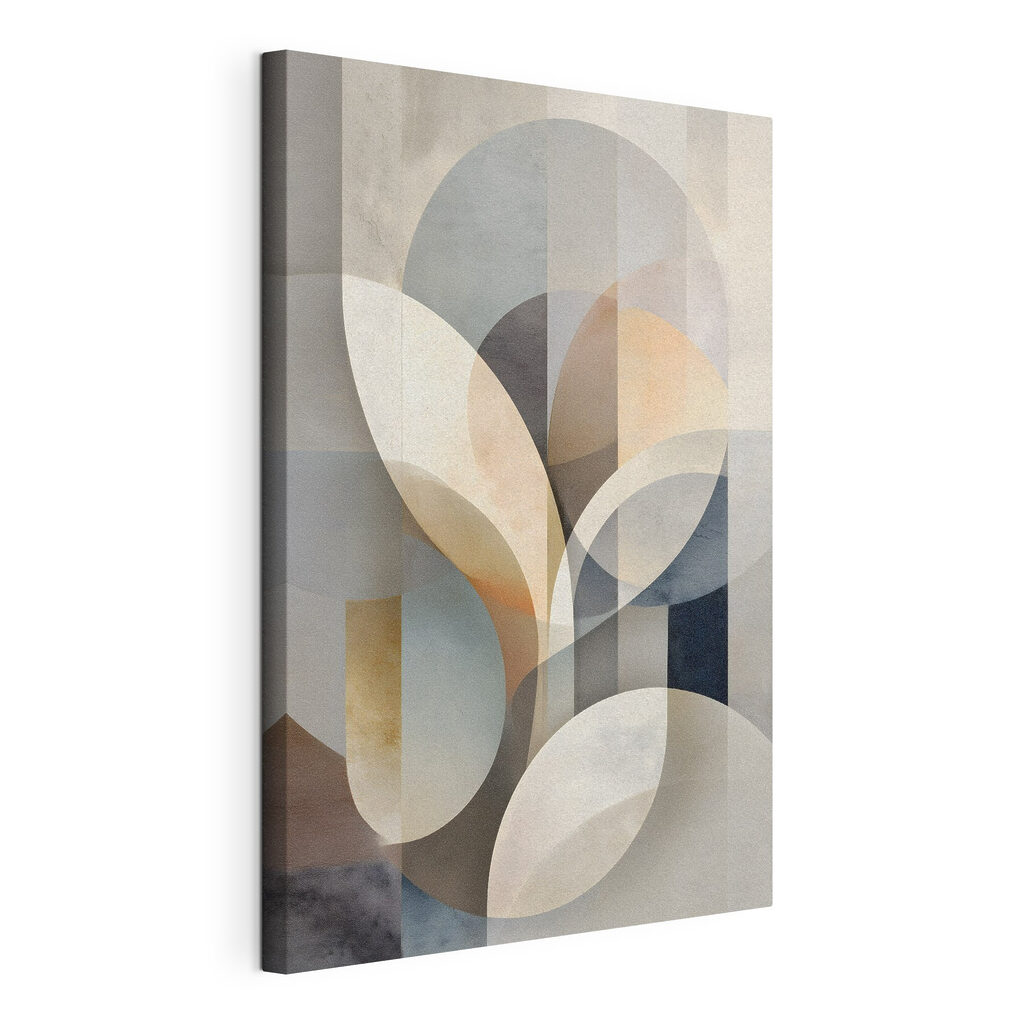 Soft shapes in calming hues Soft shapes in calming hues