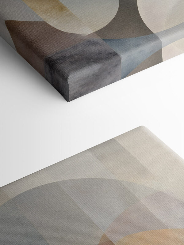 Soft shapes in calming hues Soft shapes in calming hues