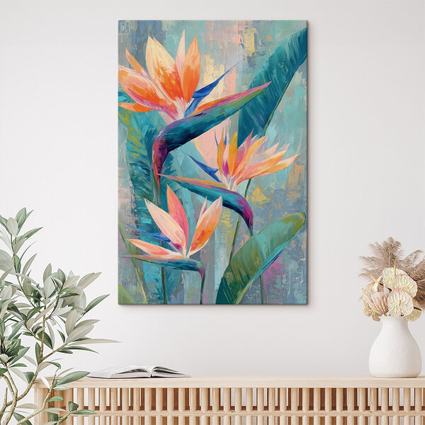 Painting of flowers and leaves Painting of flowers and leaves