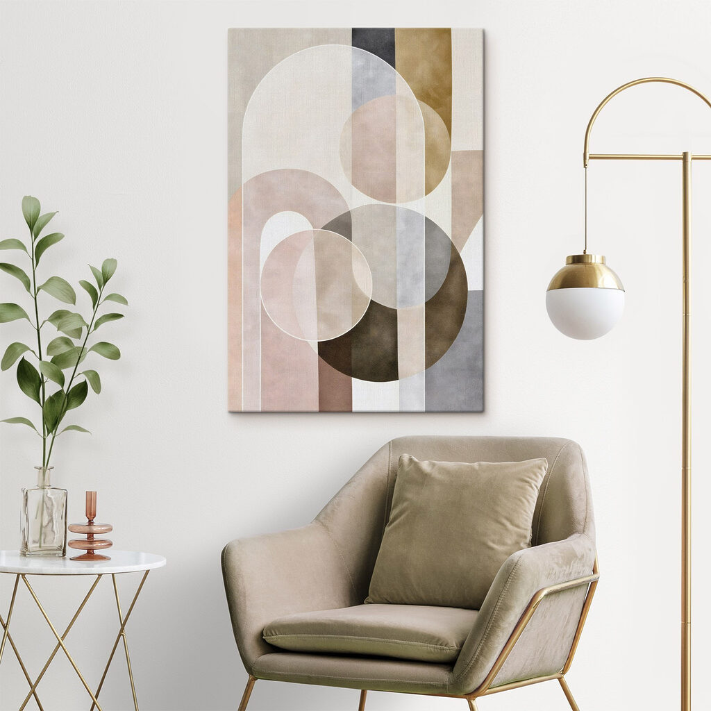 Abstract shapes create a harmonious blend Abstract shapes create a harmonious blend