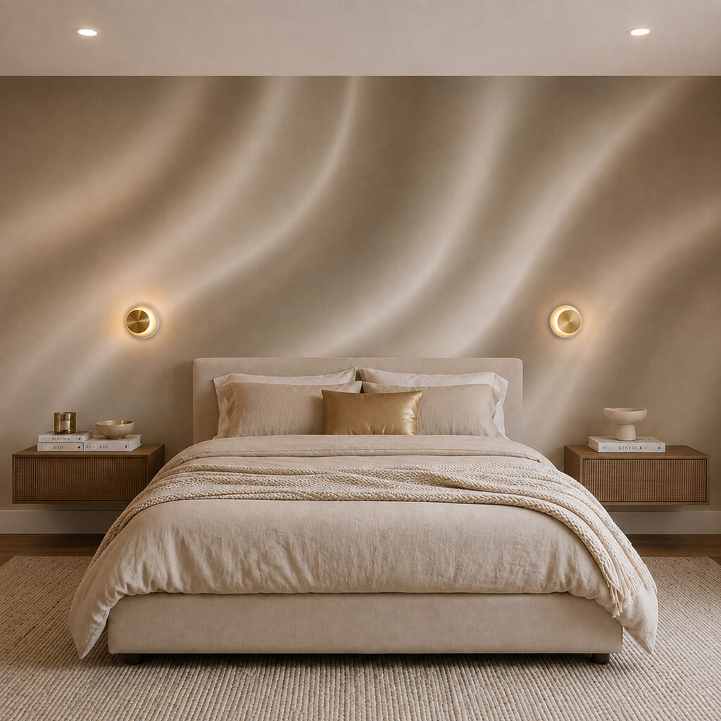 Tissu blanc aux plis ondulés Tissu blanc aux plis ondulés