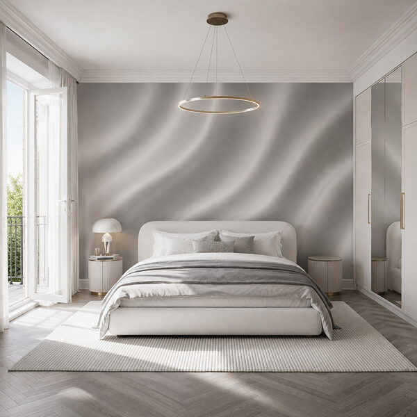 Tissu blanc aux plis ondulés Tissu blanc aux plis ondulés