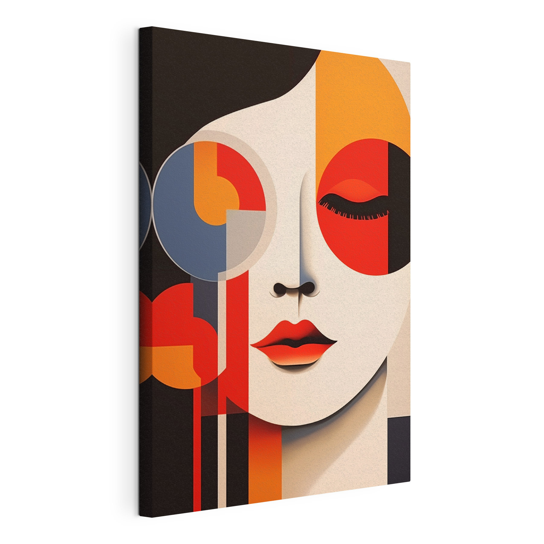 Face with different colors and shapes Face with different colors and shapes