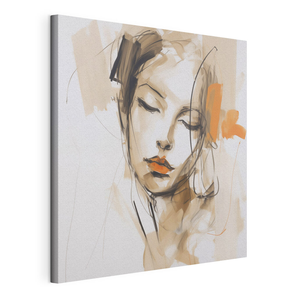 Drawing of a woman's face