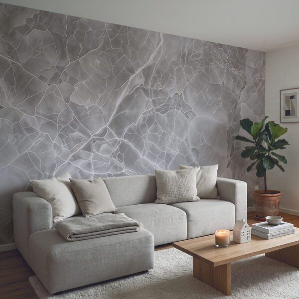 Des couches éthérées aux teintes d'un blanc glacé