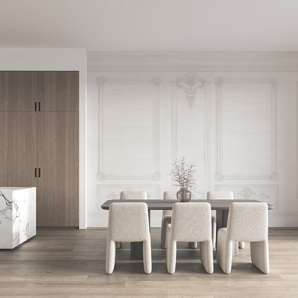 Mur blanc orné de motifs décoratifs Mur blanc orné de motifs décoratifs
