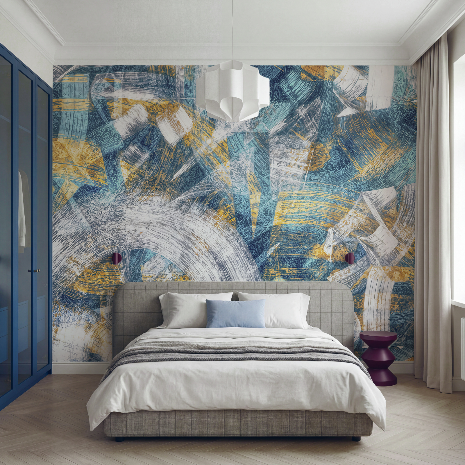 Des traits abstraits aux couleurs vives