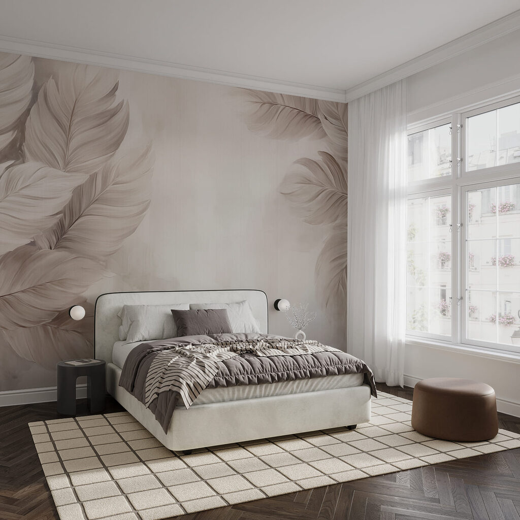 Des plumes blanches sur fond blanc