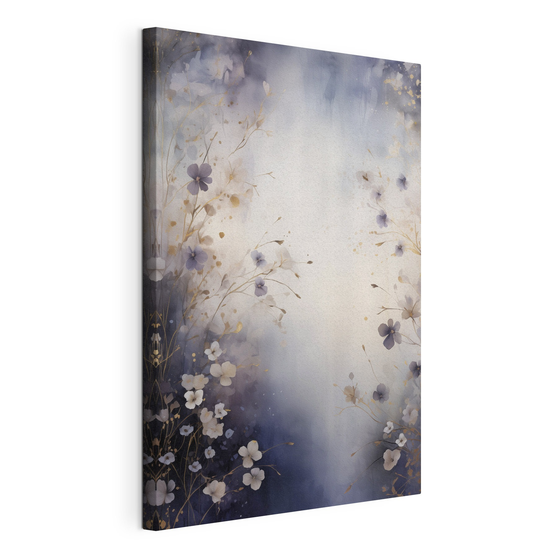 Painting of flowers on a white background