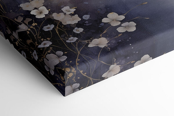 Painting of flowers on a white background