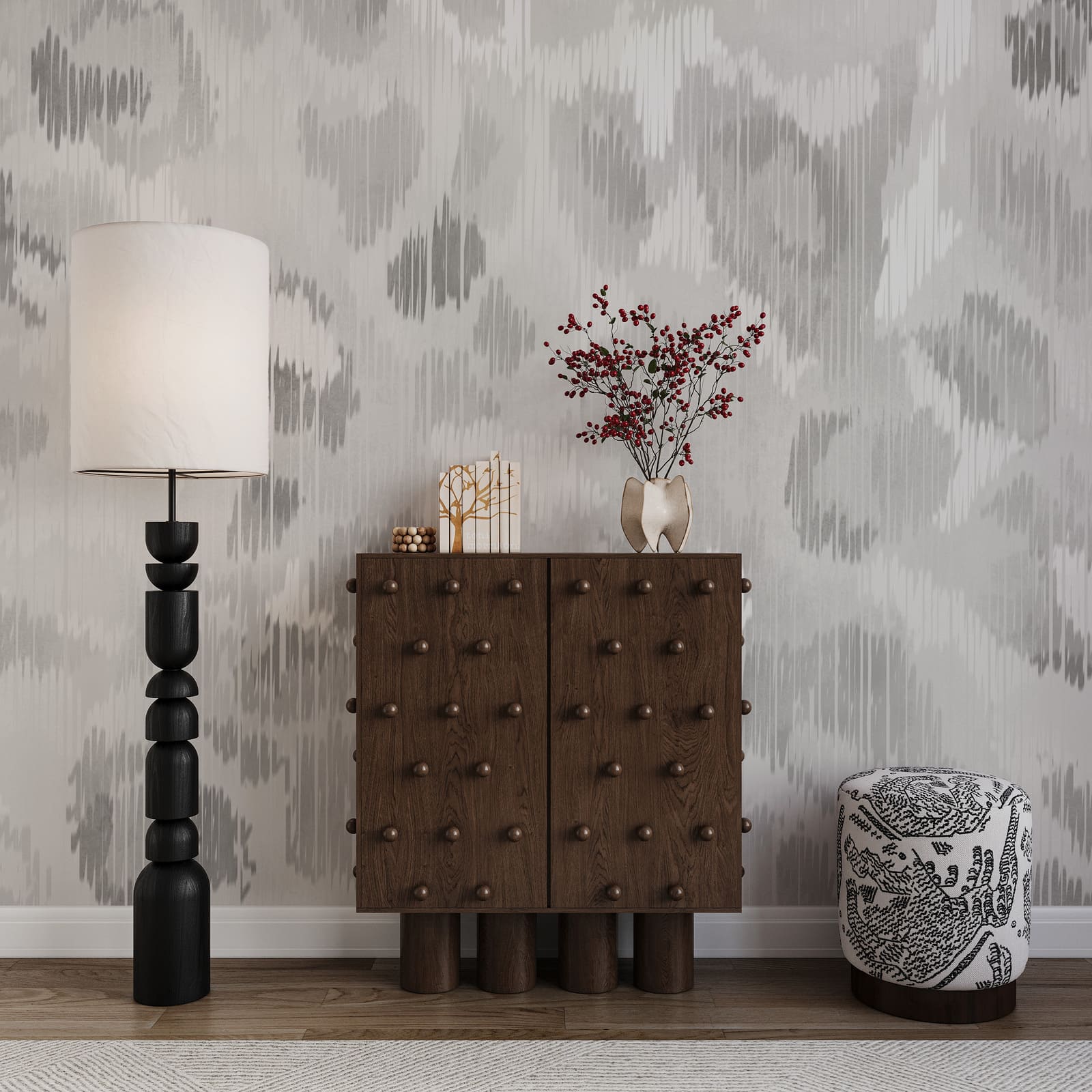 Motif blanc et gris Motif blanc et gris