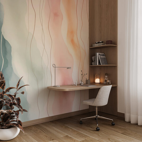 Peinture à l'aquarelle colorée