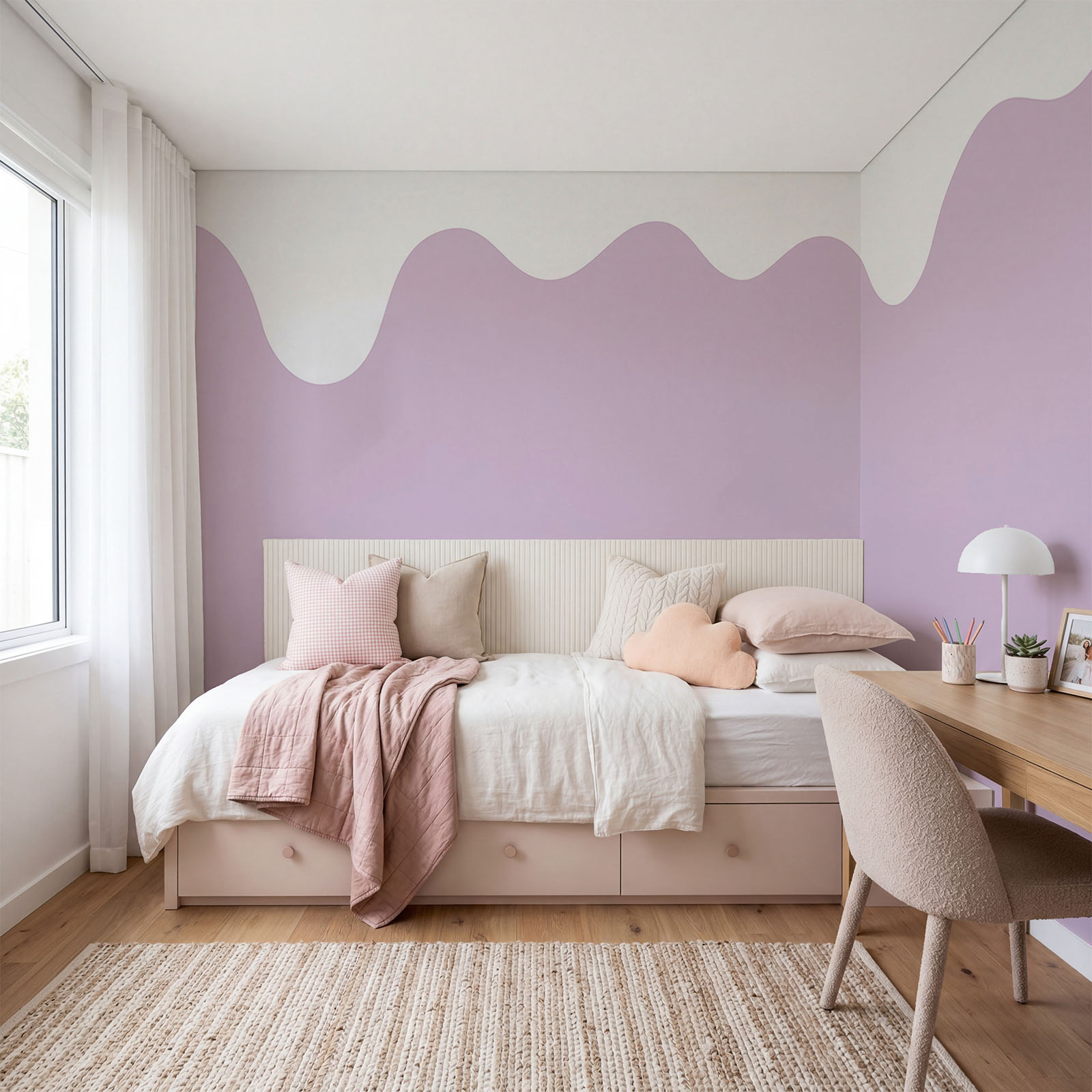 Liquide blanc et violet Liquide blanc et violet