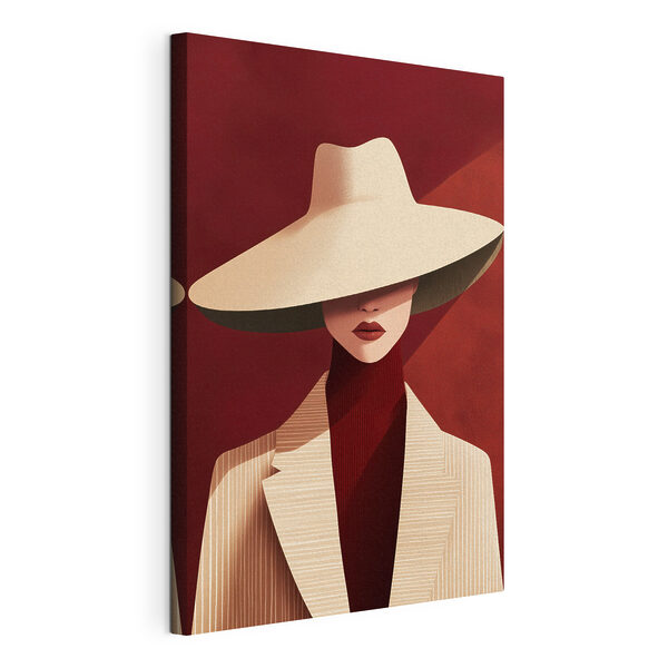 Tableaux Femme portant un chapeau (UGS : s50238) Tableaux Tableaux Femme portant un chapeau (UGS : s50238)