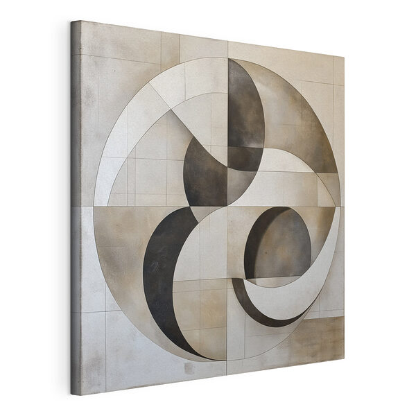 Tableaux Motif circulaire en noir et blanc (UGS : s50245) Tableaux Tableaux Motif circulaire en noir et blanc (UGS : s50245)