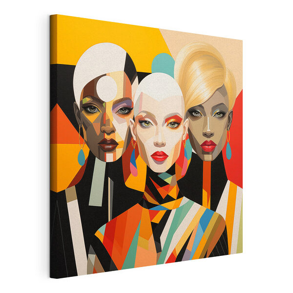 Tableaux Groupe de femmes aux visages de différentes couleurs (UGS : s50254) Tableaux Tableaux Groupe de femmes aux visages de différentes couleurs (UGS : s50254)