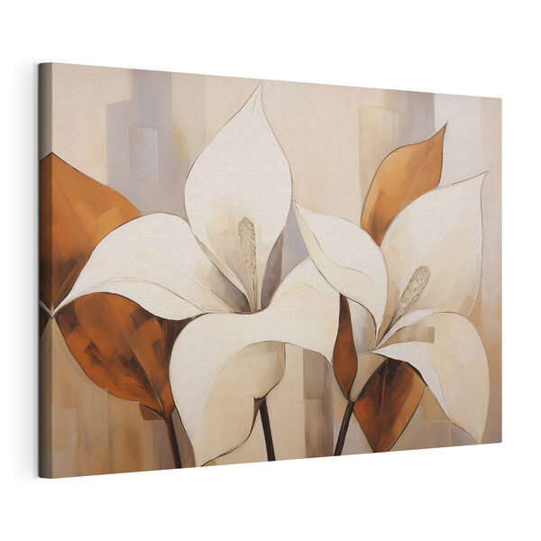 Peinture représentant des fleurs blanches Tableaux Peinture représentant des fleurs blanches