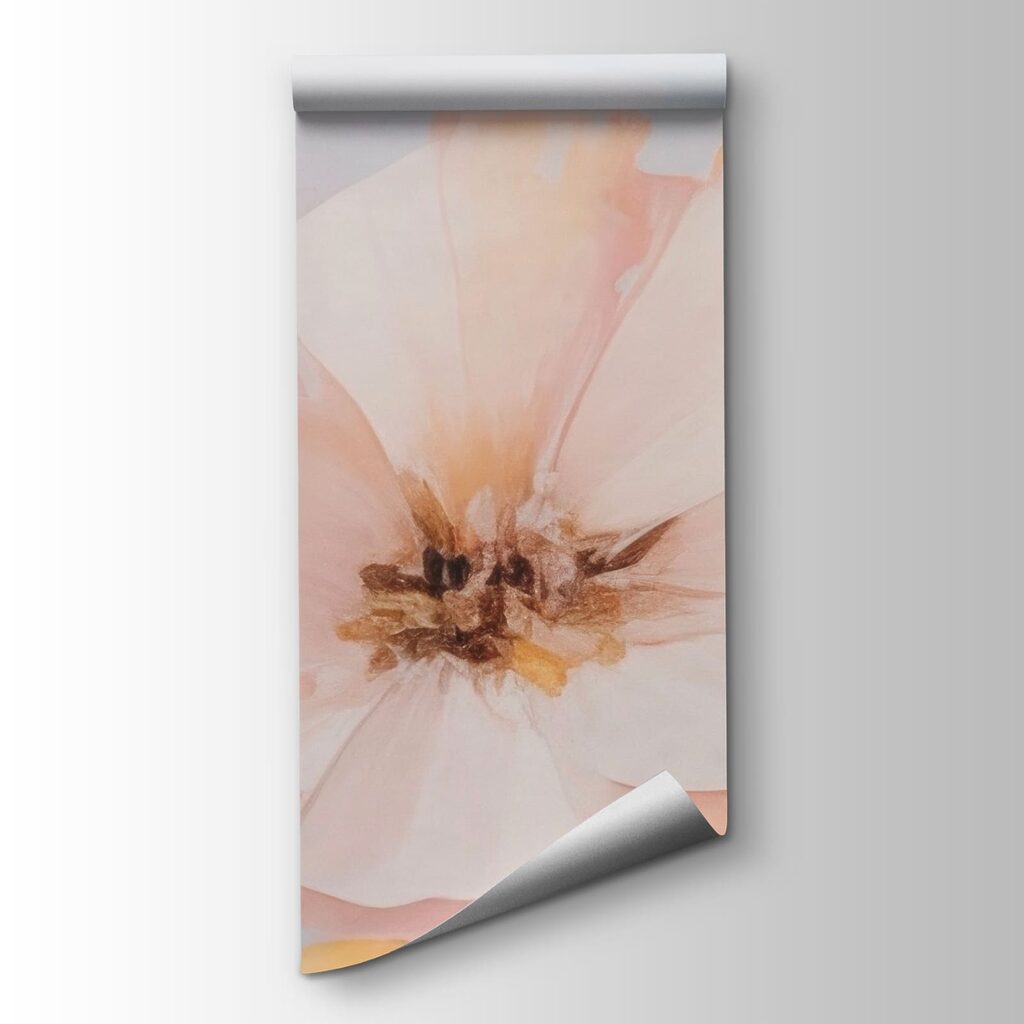 Painting of flowers in a field Painting of flowers in a field