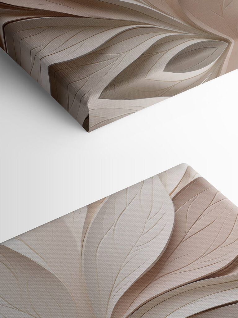 Elegant layers of paper leaves design Elegant layers of paper leaves design