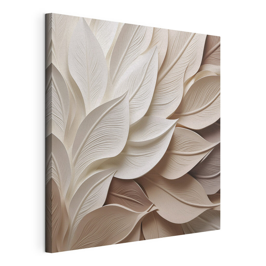 Elegant layers of sculpted leaves