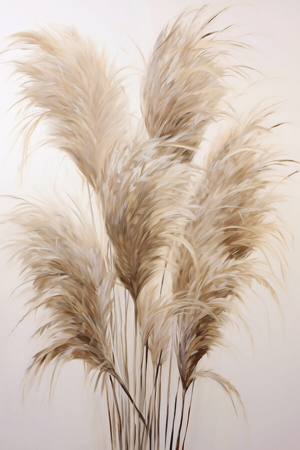 Bunch of brown and white grass Bunch of brown and white grass