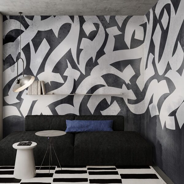 Graffitis blancs et noirs