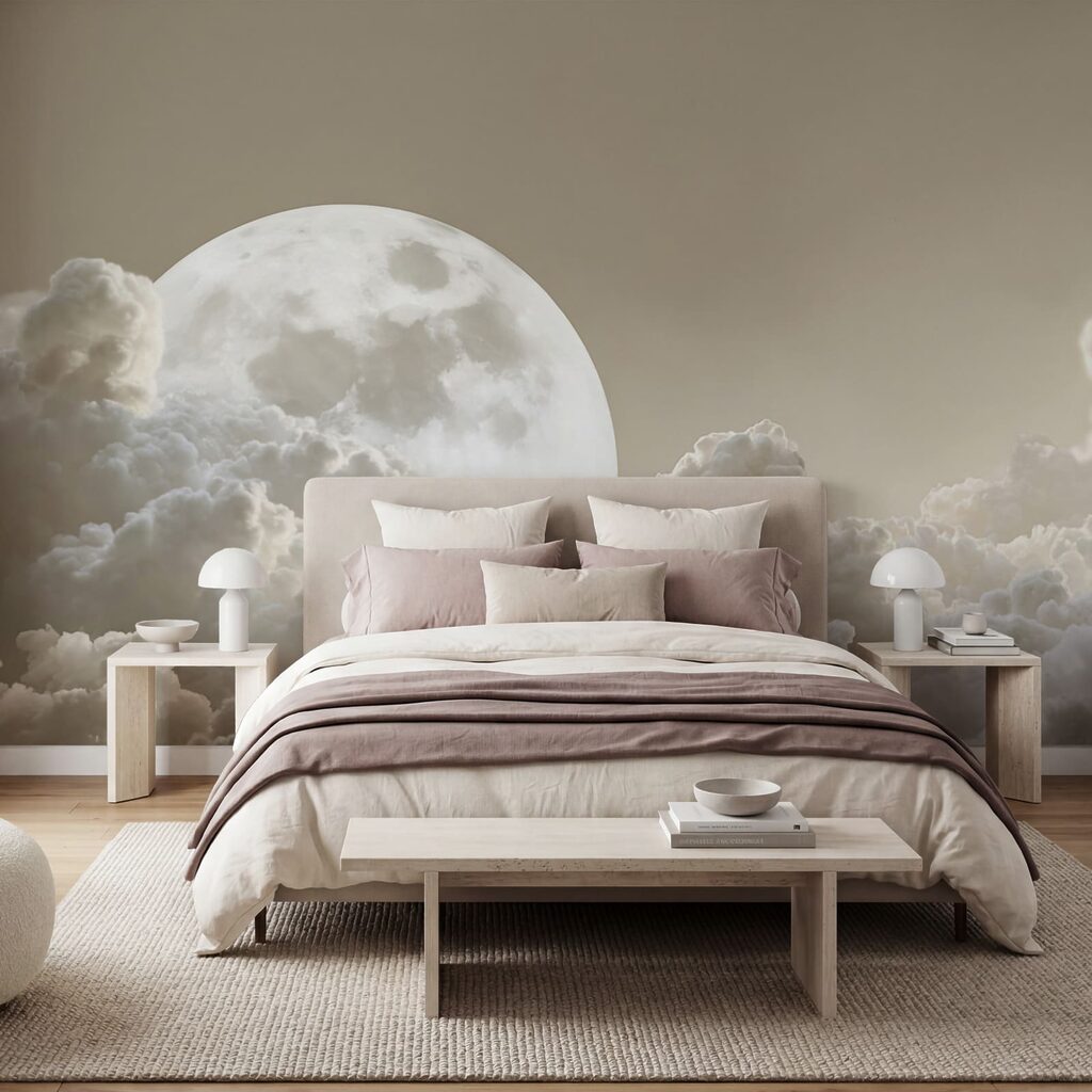La pleine lune dans le ciel La pleine lune dans le ciel