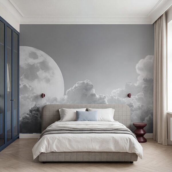 La pleine lune dans le ciel