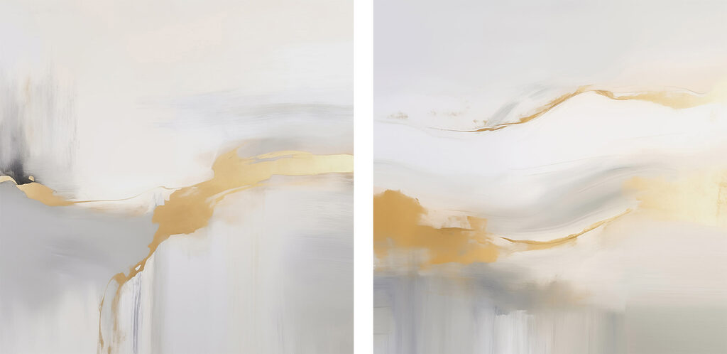 Soft hues with gentle flowing lines Soft hues with gentle flowing lines