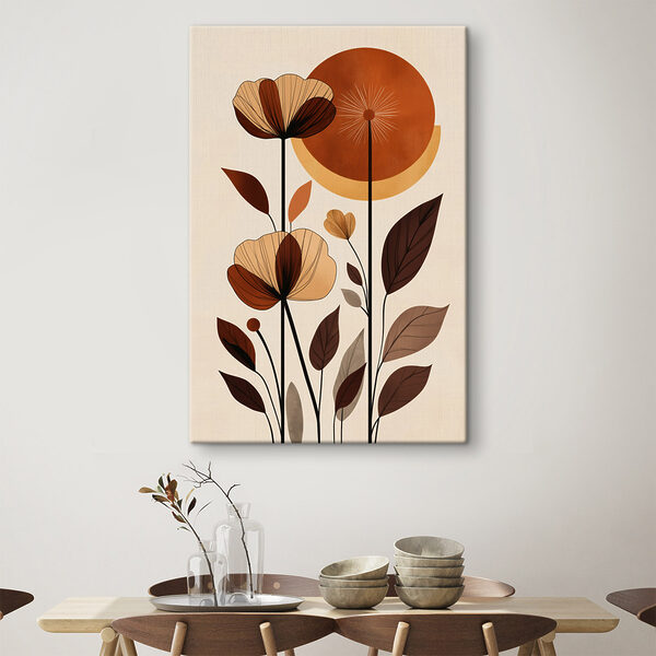 Elegant floral arrangement with warm tones Elegant floral arrangement with warm tones
